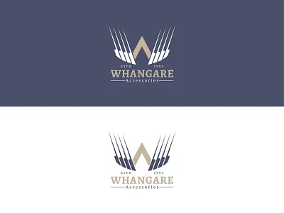 Whangare Accessories Logo accesories automobiles branding logo creative logo typogaphy typography vintage logo w wa