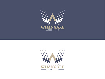 Whangare Accessories Logo accesories automobiles branding logo creative logo typogaphy typography vintage logo w wa