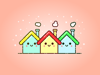 Houses art building buildings cute design house houses illustration illustration art inktober vectober vector vector art