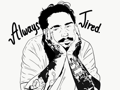 Posty art branding design digital digitalartist eyes face graphic art graphicdesign icon illutration logo model postmalone posty singer typography ui ux vector