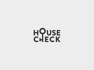 House Check - Logotype branding design house house logo identity logo logotype typography