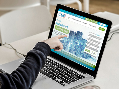 Profit investment website Top total coins design investment token web webdesign website