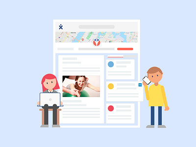Our new look at BetterPT flat design graphic package illustration illustrator interface ui vector illustration