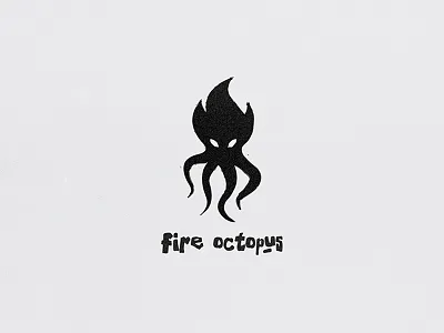 fire octopus logo fire logo octopus silhouette