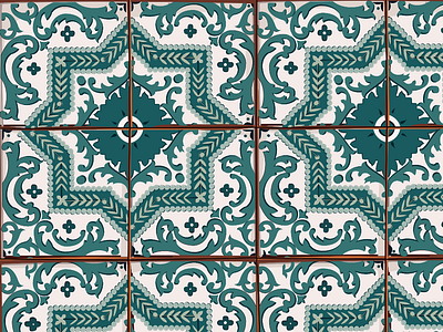 Tile Pattern art design drawing fashion flat vector illustration morocco patten poster textile textiles texture tile vector