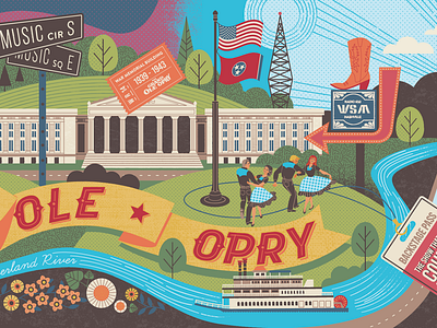 Opry Mural mural nashville opry tennessee