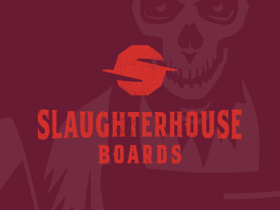 Slaughterhouse Boards design illustration logo logo design longboard nc skateboard type