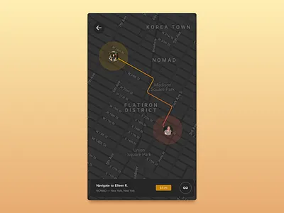 Daily UI 029 / Map daily100 dailyui dailyui029 dailyui29 location map minimal navigation new york ui user interface