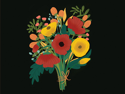 Floral Bouquet bouquet florals poppies