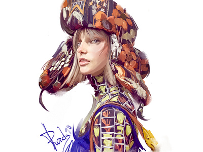 Prada Resort'19 Shapka design fashion fashion week female girl portrait prada prada 2019 print