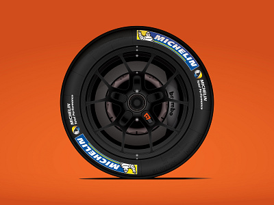 Big wheel keep on turn'... New template in the works. branding car graphics car livery car wrap illustration imsa livery motorsports paint scheme racing tire wheel