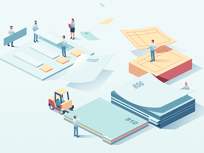 Stedi character illustration isometric vector