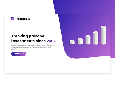 Tracktable Concept analitycs chart isometric isometric design isometric illustration landing page ui ux web web design