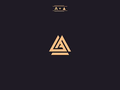 "A + Triangle" Logo premade 2018 brand branding clean d design exploration flat graphic icon identity illustration illustrator lettering logo minimal premade type vector web