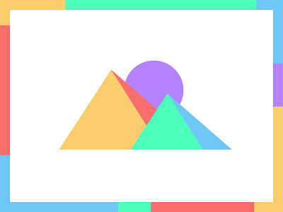 Color Mountains color design earth minimal minimalism mountain outdoors pastel simple vector