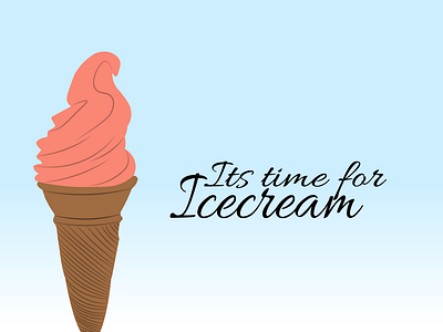 Icecream art blue brand branding clean design design agency flat icon identity illustration illustrator lettering logo minimal poster type typography vector web