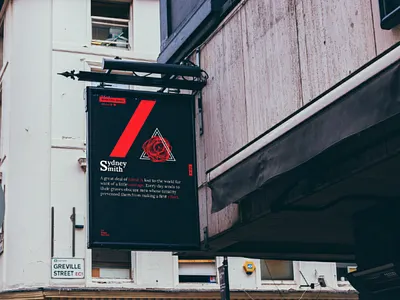 1st Sheet Section #10 | Outside Look affiche geometry inkscape layout mockup poster rose typography