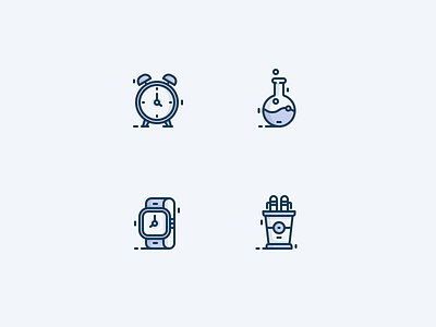 Back To School Icons 2 2d colored flat icon illustration line outline school school icons