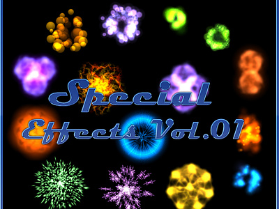Special Effects Vol.01 abstracts action animated blast bundles burst effects energy explosions flares game asset games effects sprite sheet