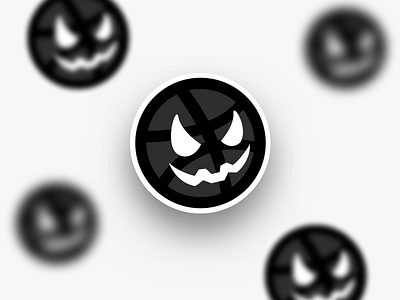 Dribbble Pumpkin dribbble halloween illustration pumkin sticker sticker mule stickermule