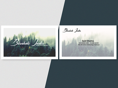 Blankets India Business Card blankets india branding business card identity