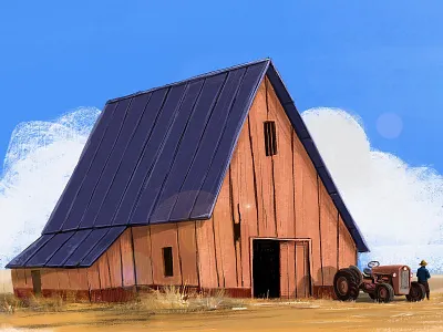 Farmer art background design character design concept art design digital art illustration