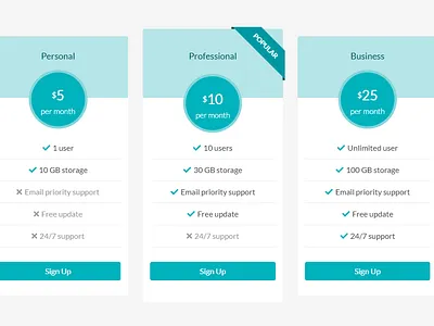 Pricing Screen animation app branding design flat icon identity illustration minimal ui ux vector web website