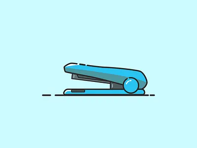 Stapler design icon illustration logo