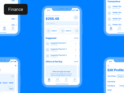 Finance iOS Wireframe Kit app clean design finance finance app icon ios ui ui kit user interface wireframe wireframe kit
