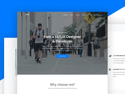 Coral - Fee html Template bootstrap4 clean free modern onepage responsive