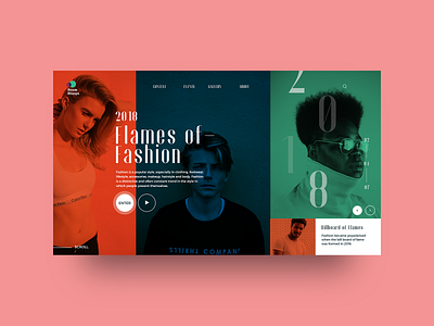 Fashion Website adobe illustrator clean design design inspiration freelance designer graphic design landing page photography typography ui uiux web design website