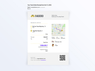 017 Email Receipt dailyui logo taxi typography ui web