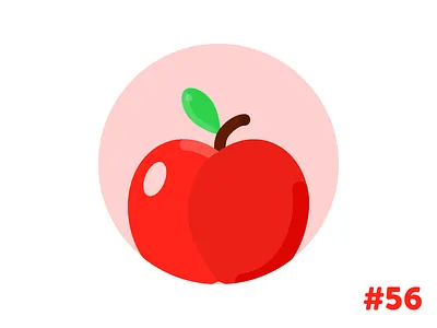 Apple flat icon illustration vector
