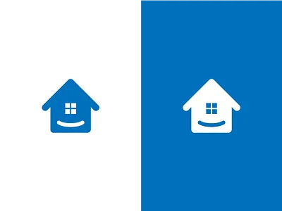 Happy Home app brand branding design good happy home house icon idea identity illustration logo mark pixel real estate smile ui vector web