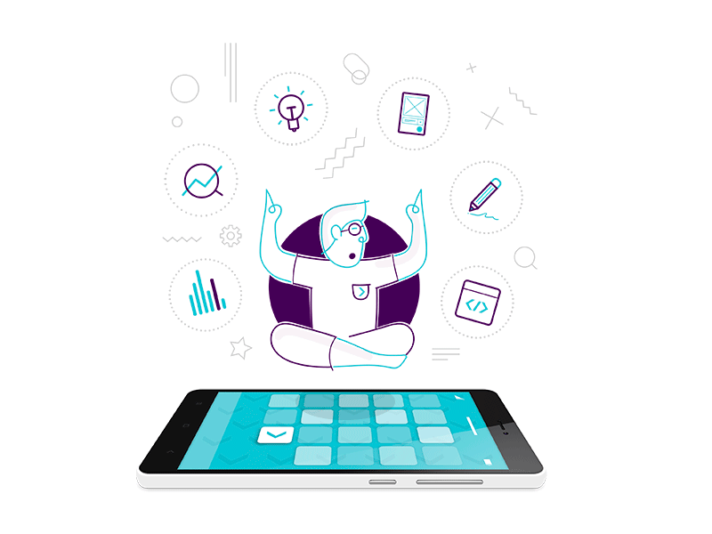 ONE TEAM ONE DREAM illustration motion product branding teamwork ui ux design