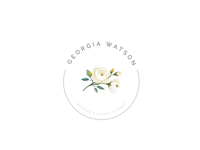 Wedding Photography branding busines card design feminine feminine logo icon illustration logo photography photography logo pink rose gold typography watercolor