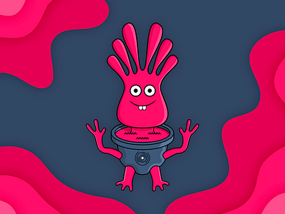 Mr. Pink Alpha alien character character art character concept illustration pink