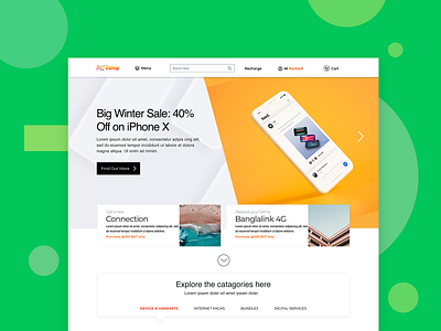 Banglalink eShop Redesign banglalink device ecommerce eshop redesign ui ux