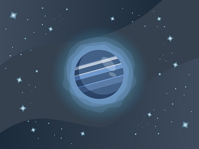 Inktober- Day 13- Planet adobe adobe illustrator design flat graphic design illustration illustrator inktober inktober2018 planet space vector