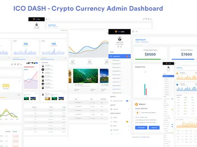 ICO Dash- Cryptocurrency Admin UI Kit admin bootstrap 4 cryptocurrency dashboad free