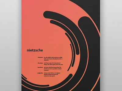 Neitzsche design nietzsche poster swiss typographic