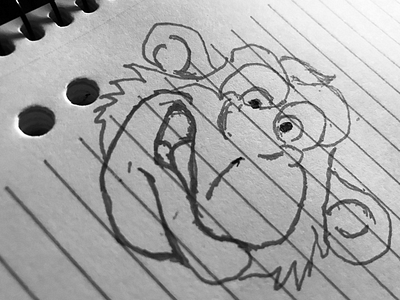 Angry Monkey Sketch art drawing pencil sketch