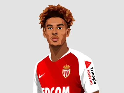 AS Monaco portrait as monaco football illustration monaco portrait soccer vector