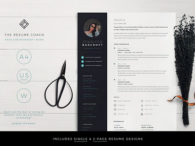 Resume Template / CV a4 clean resume creative resume curriculum vitae cv cv template design doc minimal minimal resume modern modern cv modern resume professional professional resume resume resume template template us letter word template