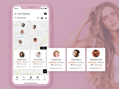 Salon Booking App app beauty booking app daily daily ui dashboard design experience hair hair care hair cut hair salon hair stylist interface mobile ui ui design user ux ux design