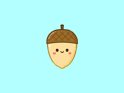 Acorn acorn art autumn cute design fall illustration illustration art inktober vectober vector vector art