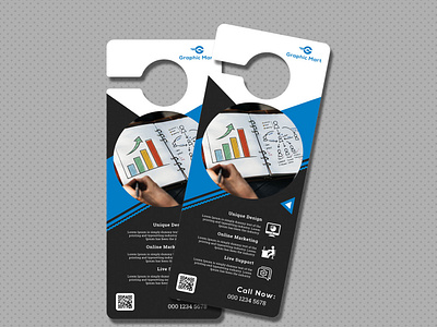 Business Door Hanger bank business business flyer business hanger company corporate corporate hanger creative design door hanger flyer global hangers management marketing modern offering providing ready to print seo