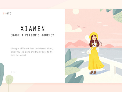 travel ui 插图 设计