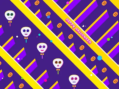 Halloween sticker&wallpaper gift graphic halloween halloween design illustration paper skull vecor wallpaper