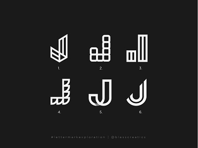 #lettermarkexploration - J - 10/26 bless creatics brand brand identity branding design graphic design icon illustration j logo letter j letter mark exploration lettermarkexploration logo logo design logo designer logo type logos mark typography vector